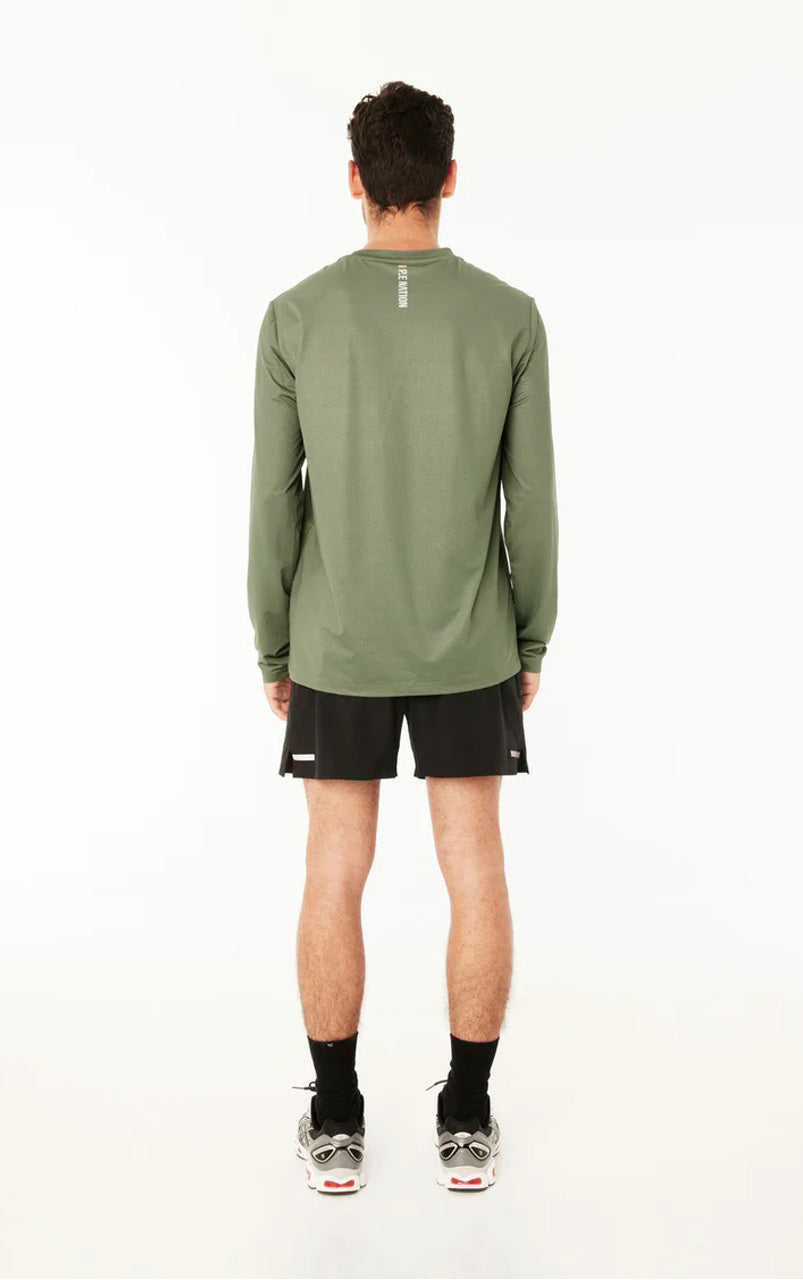 MEN ADRENALIN LS TEE KHAKI