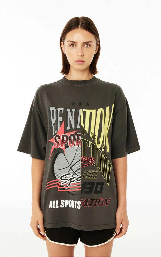 BRAKE CHECK SS OVERSIZED TEE DARK SHADOW