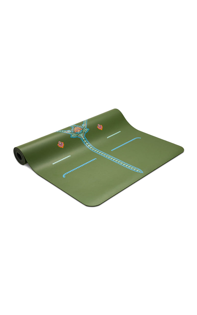 Liforme Mindful Garden Yoga Mat - Olive/Floral