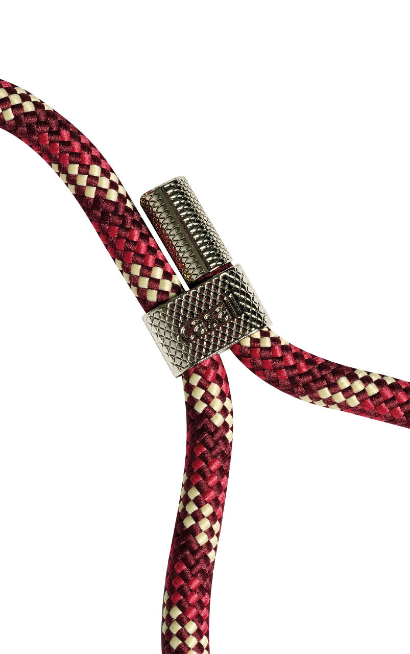 Braided Yoga Carry Strap Raspberry
