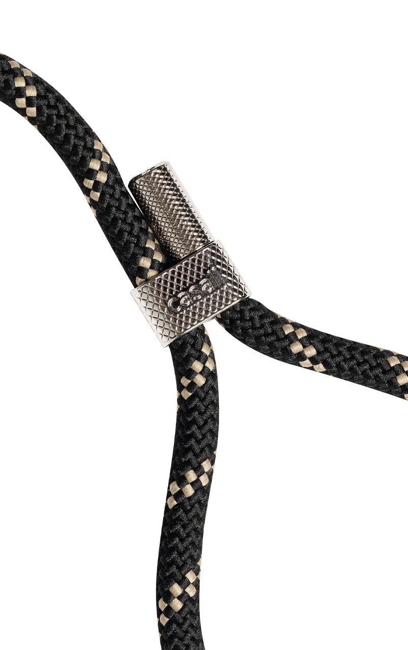 Braided Yoga Carry Strap Black