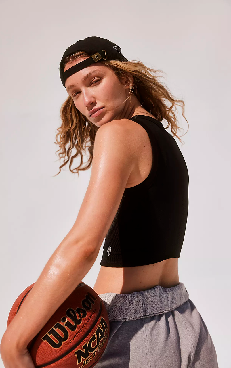 FREE THROW MUSCLE TANK BLACK