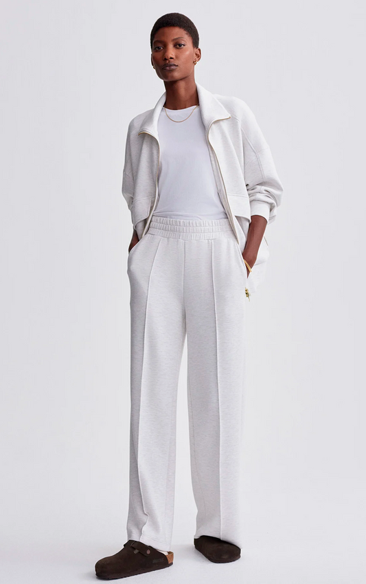 the wide leg pant 28 ivory marl