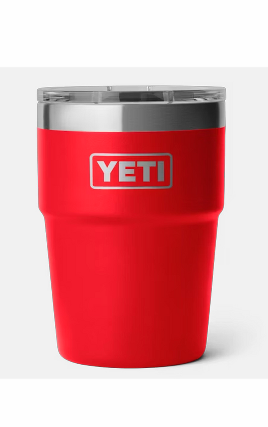 Single 16 Oz (473 ml) Stackable Cup V2. Rescue Red