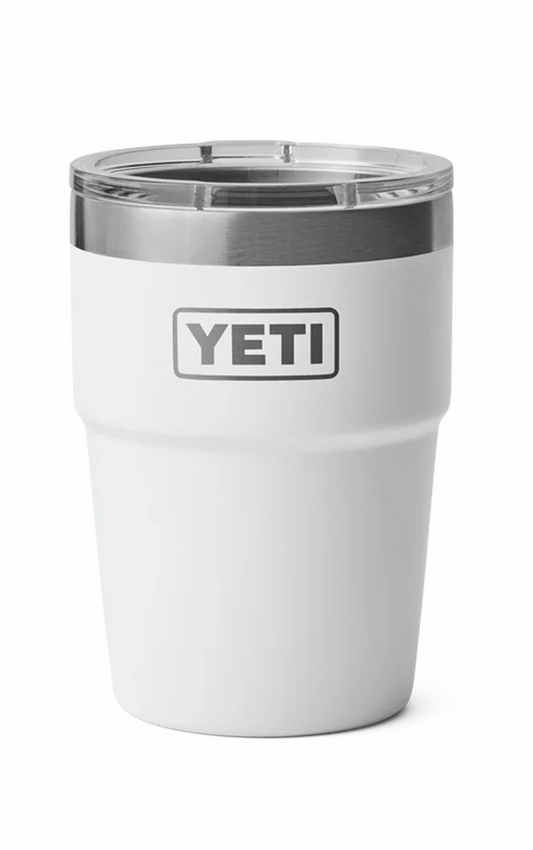 Single 16 Oz (473 ml) Stackable Cup V2. White