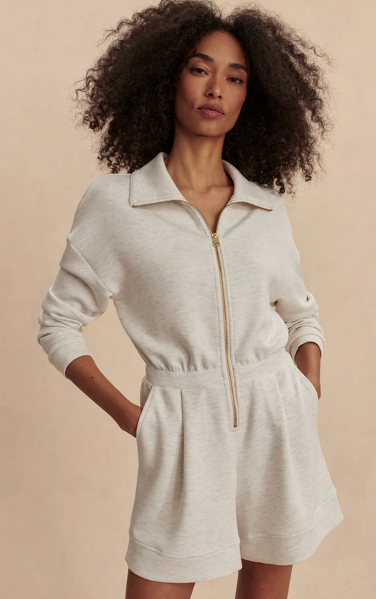 annika playsuit ivory marl
