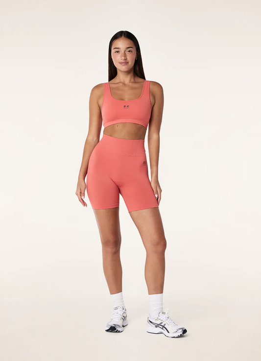 RESTORE SEAMLESS 5 BIKE SHORT BRICK RED