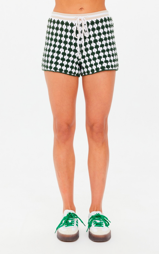 PORTOBELLO MALIK CROCHET SHORT GREEN