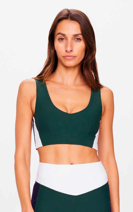 PLAYOFF ISAAC V NECK BRA GREEN