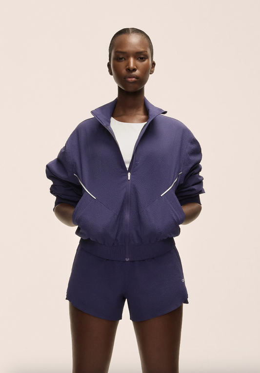 Luna Textured Jacket Purple Eclipse
