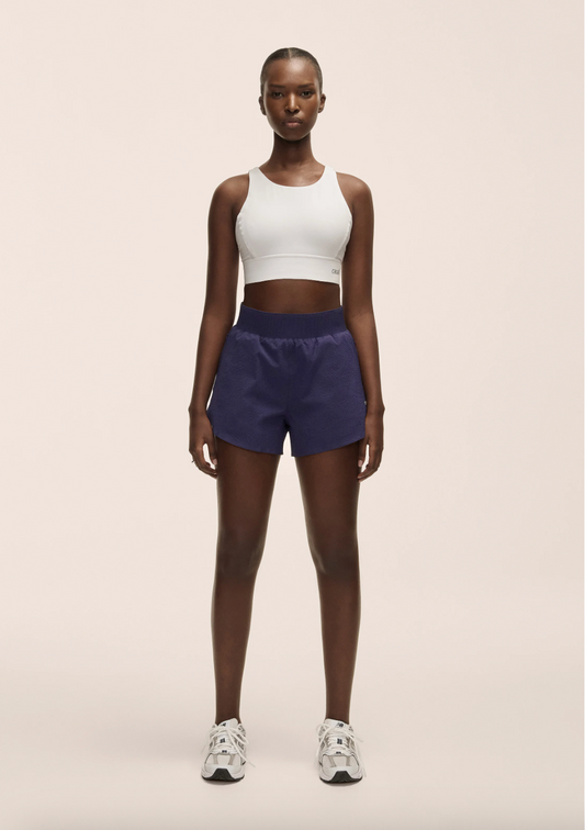 Luna Textured Shorts Purple Eclipse