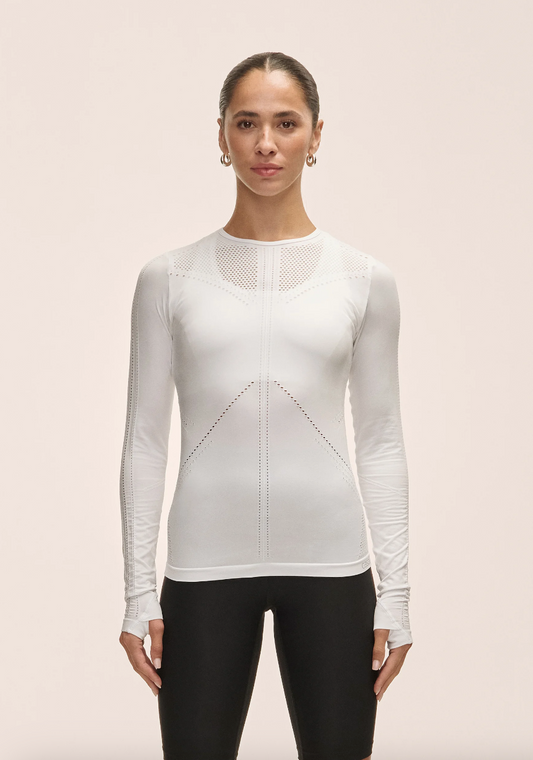 Maze Long Sleeve White