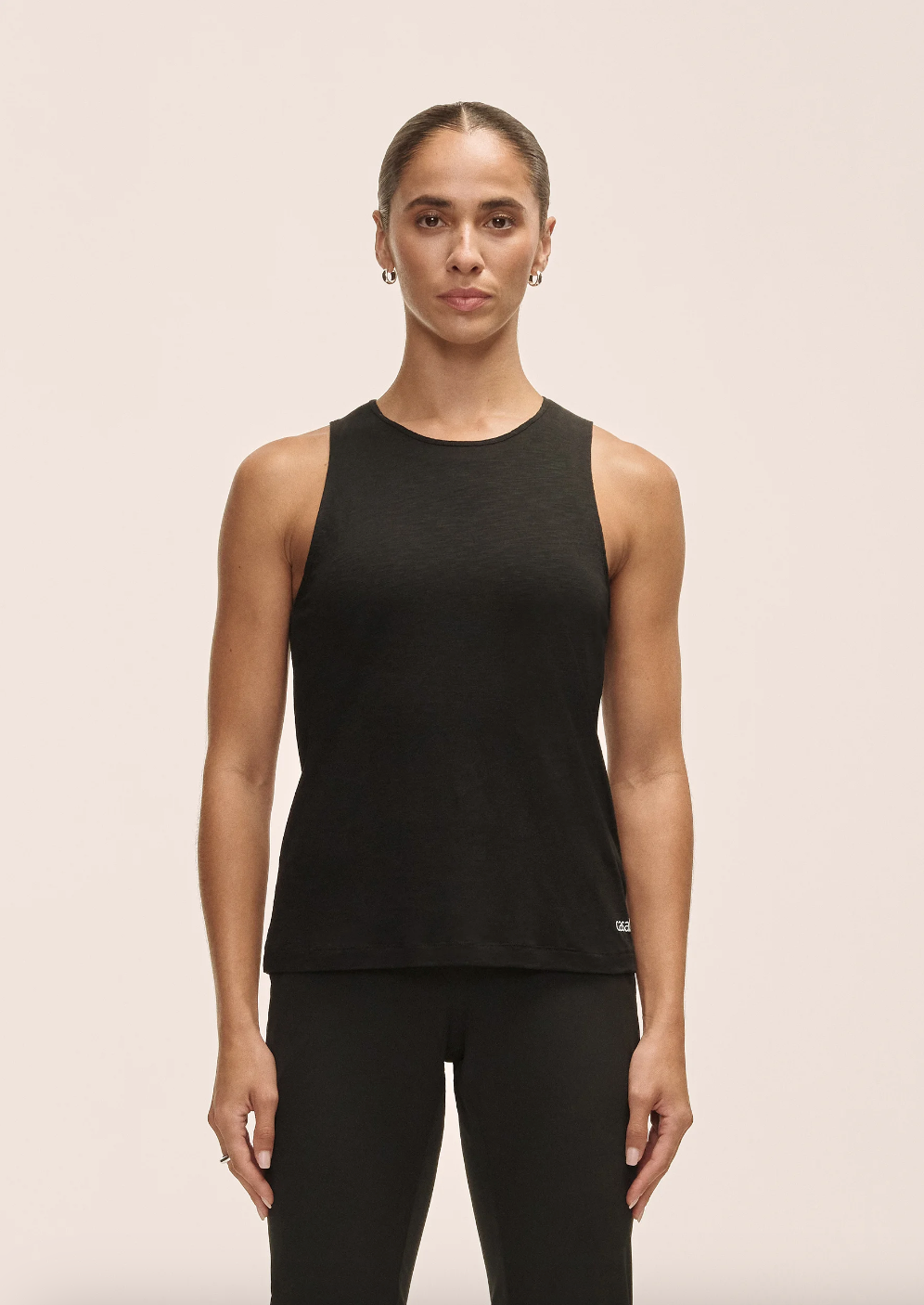 Soft Texture Tank Black
