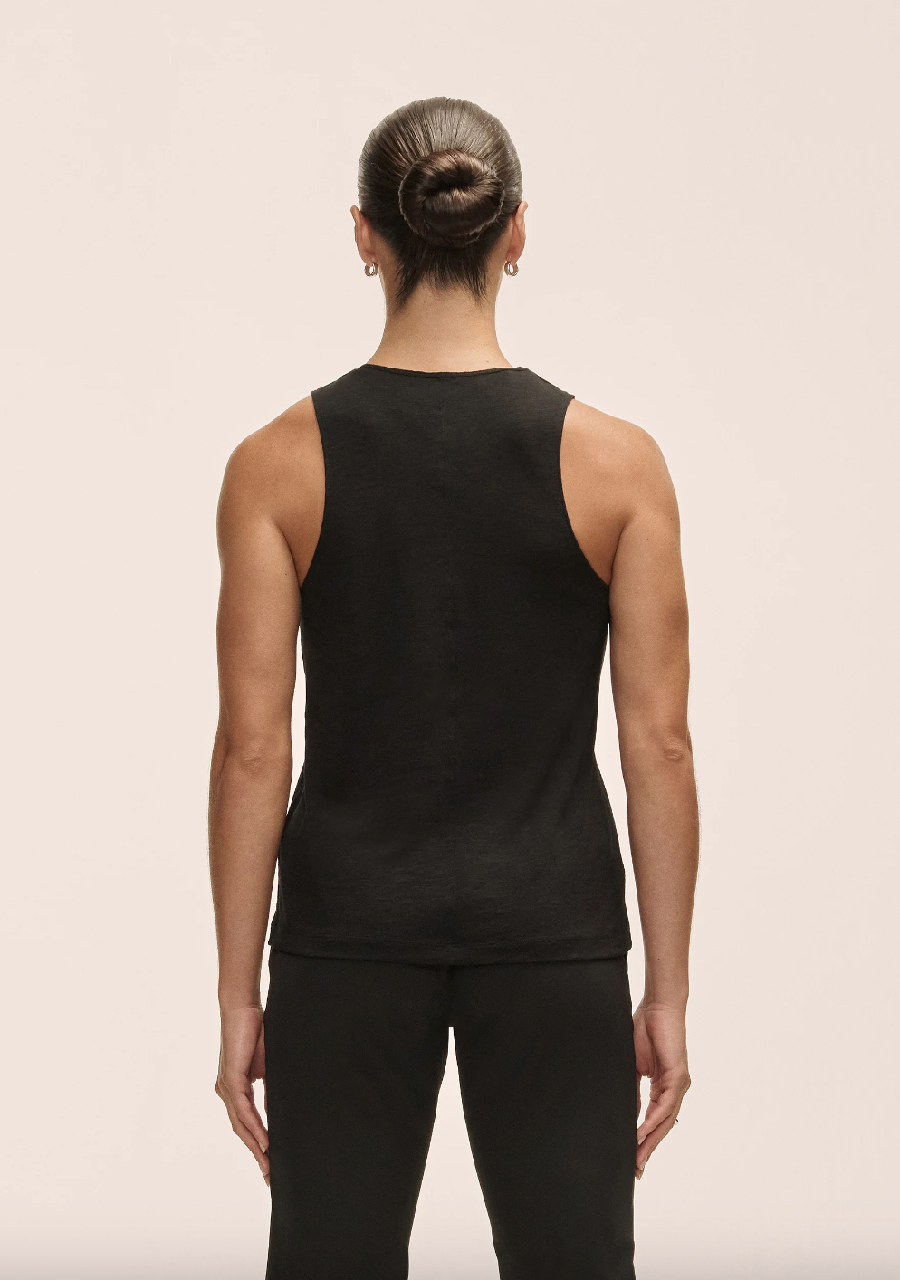 Soft Texture Tank Black