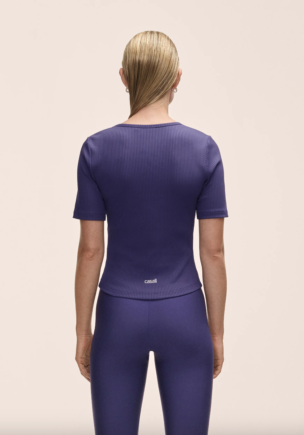 Scoop Rib Tee Purple Eclipse