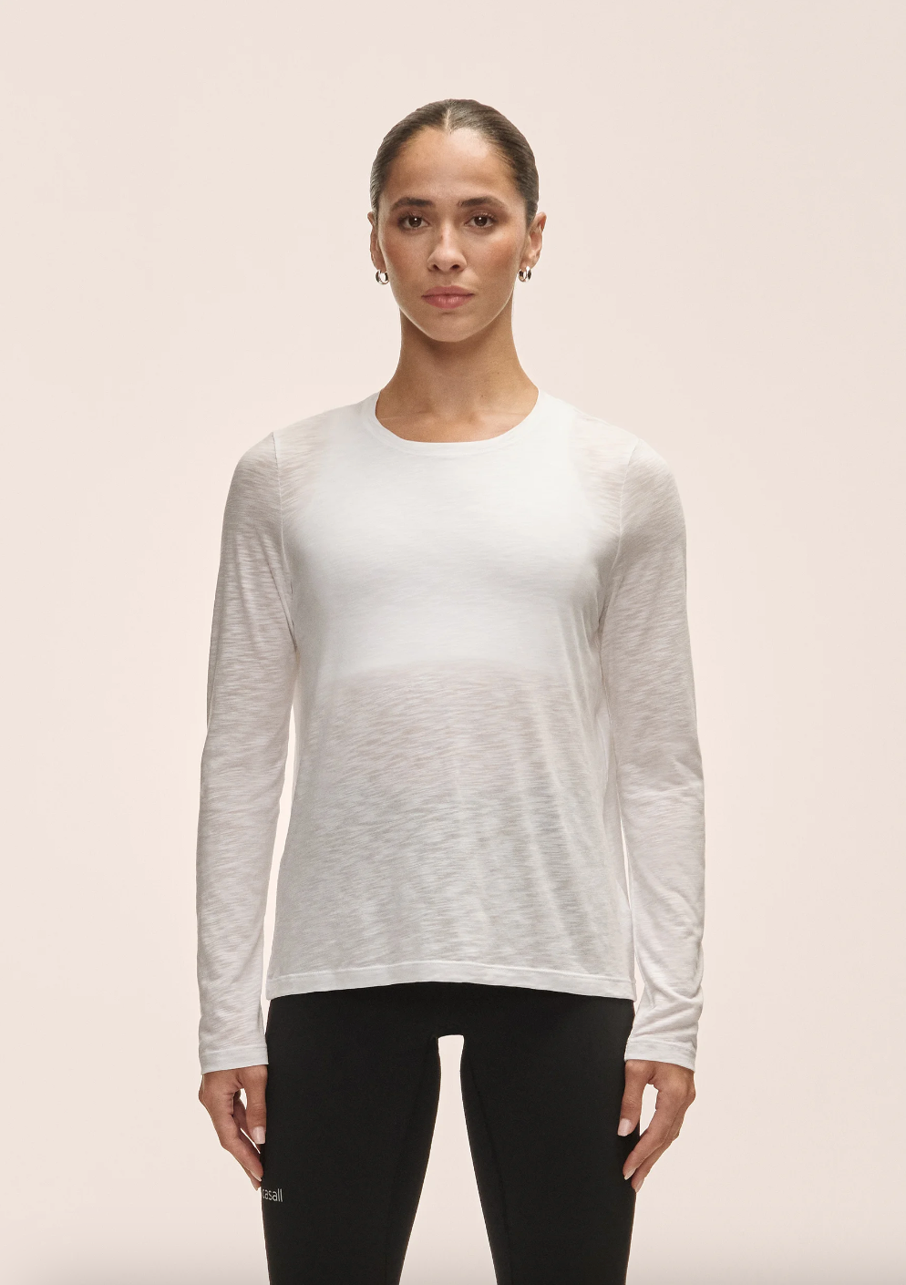 Soft Texture Long Sleeve White