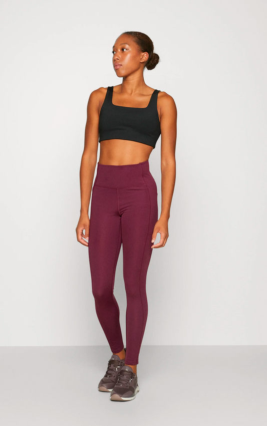 Pocket High-Rise Legging, Long Plum