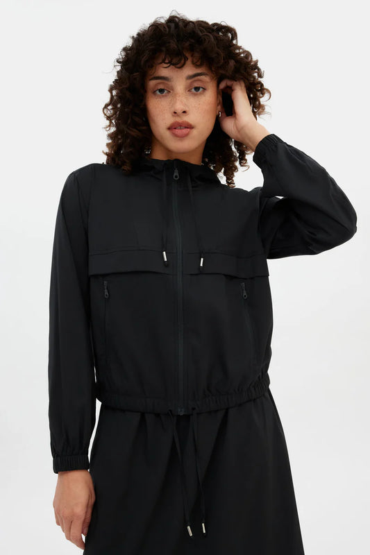 Allie Hoodie Windbreaker Black