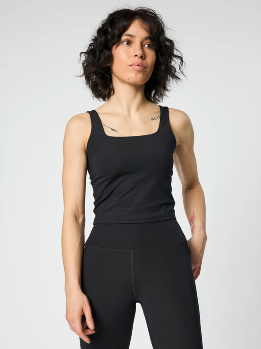 Tommy Square Tank Black
