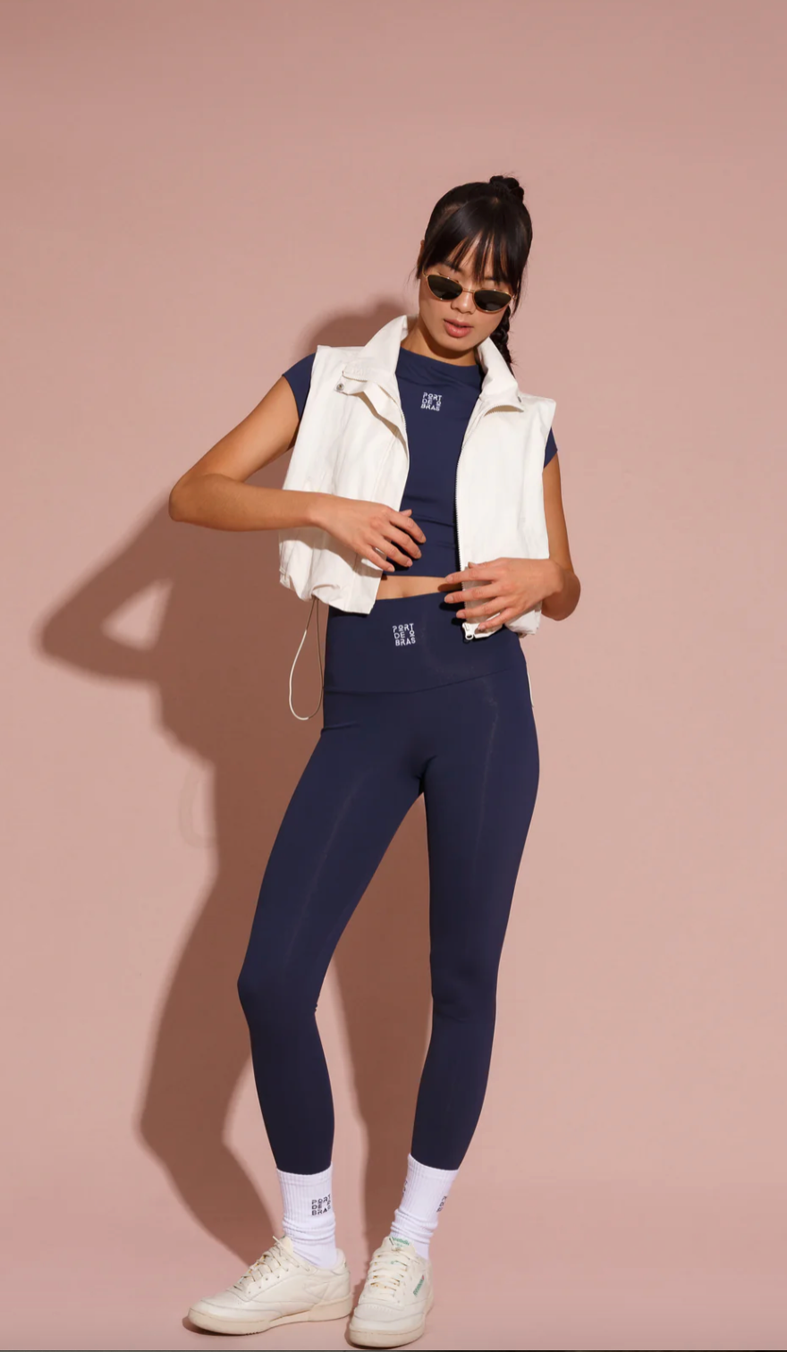 PDB Crop Tee Navy