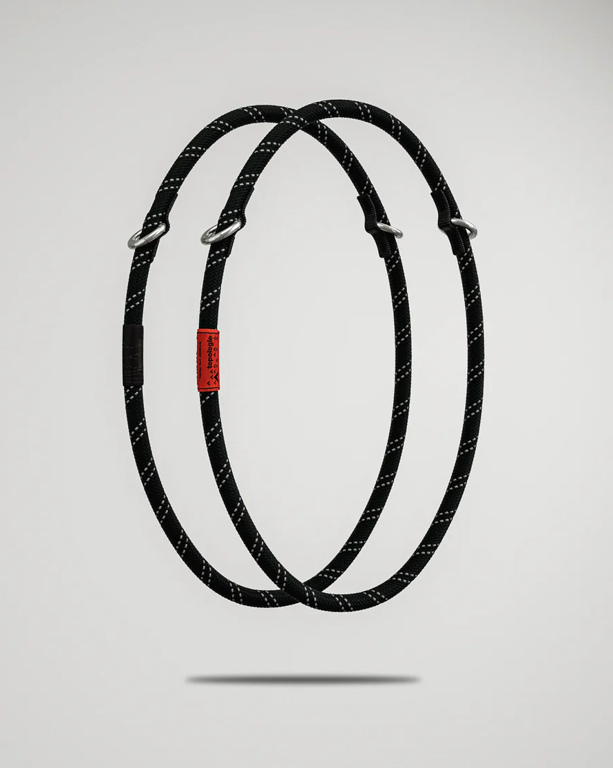 10mm Rope Loop Black Reflective