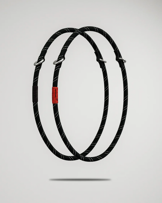 10mm Rope Loop Black Reflective
