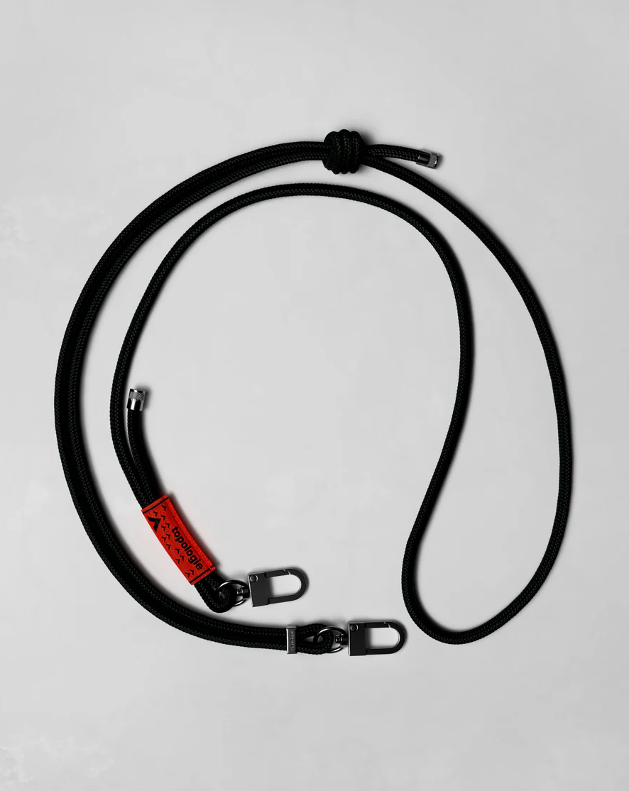 6mm Rope Strap Black Solid