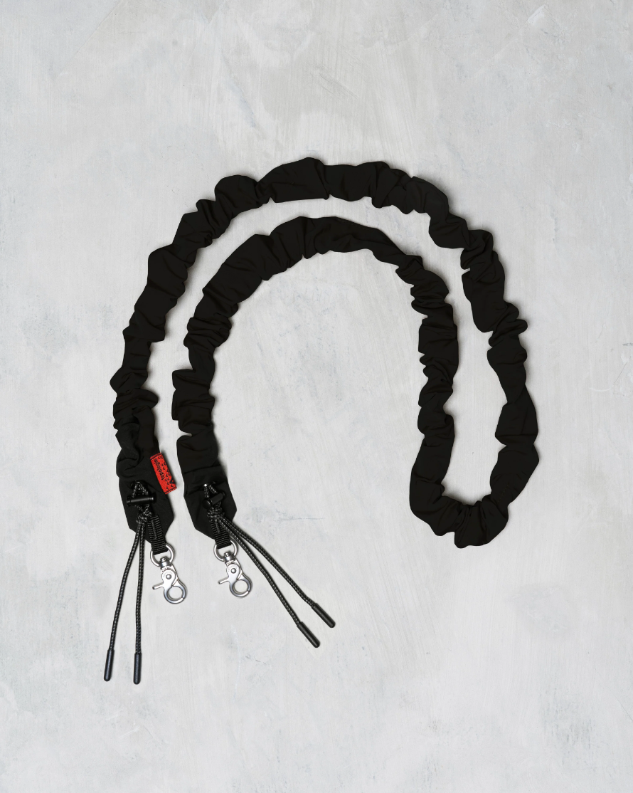 Bungee Strap Black Tech Sateen