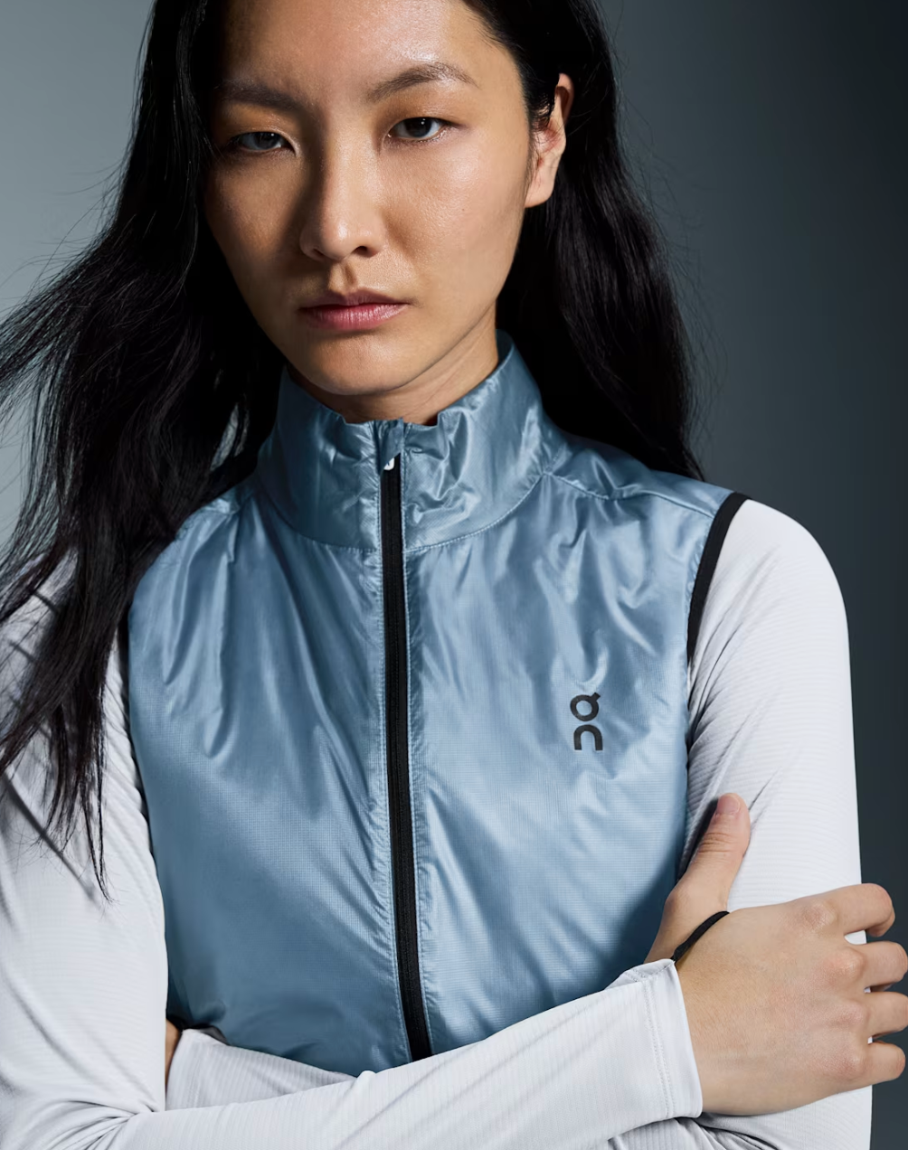 Weather Vest Women Chambray
