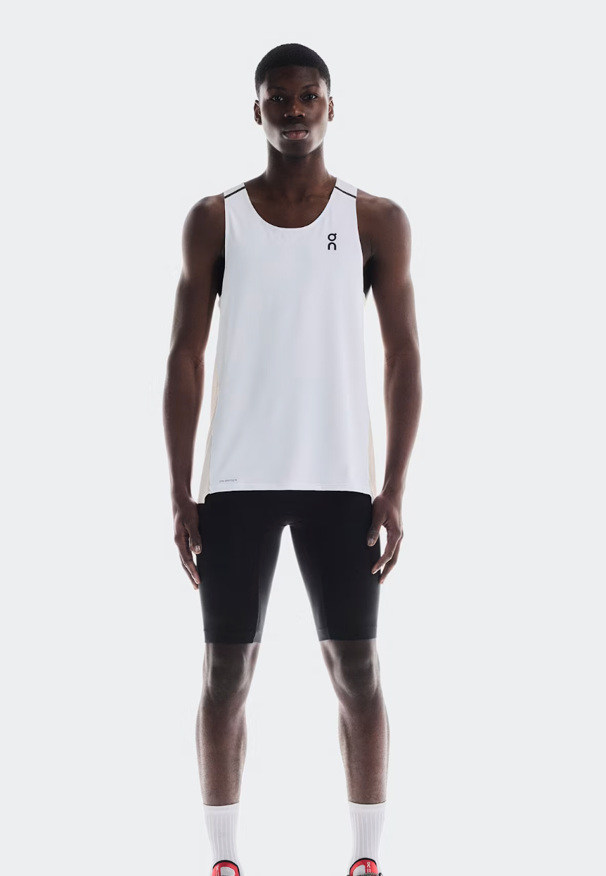 Performance Tank Men White | Silver