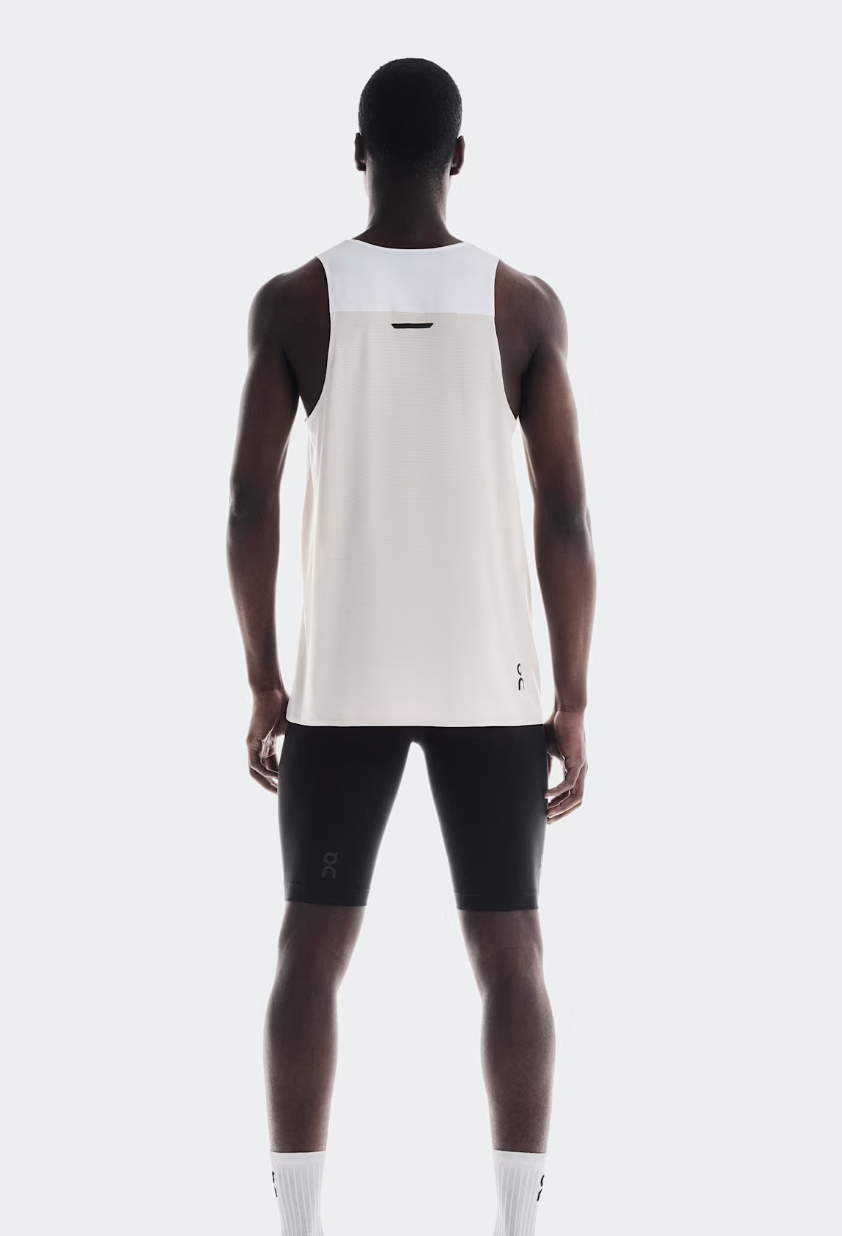 Performance Tank Men White | Silver