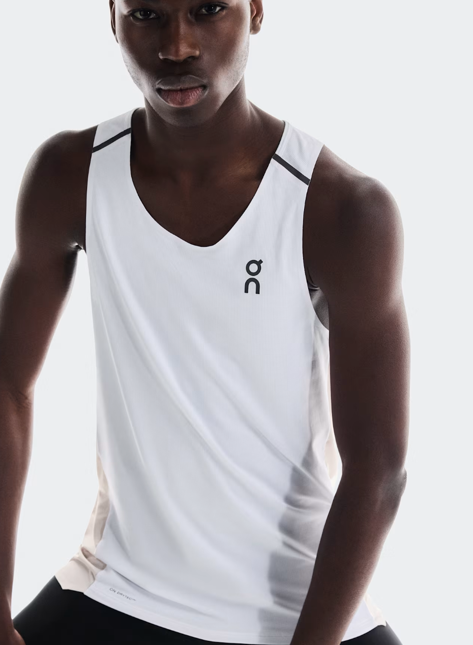 Performance Tank Men White | Silver
