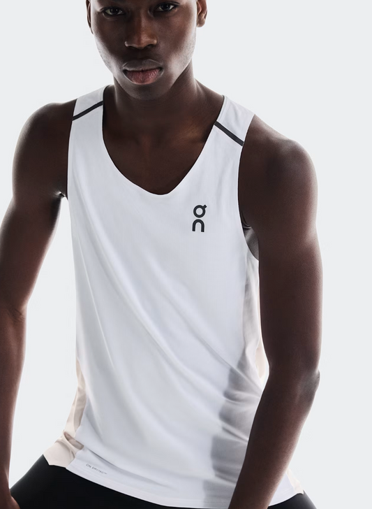 Performance Tank Men White | Silver