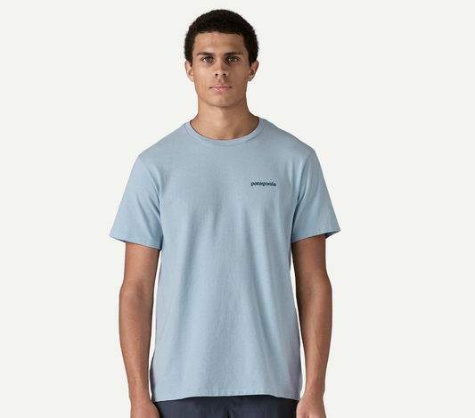 Fitz Roy Icon Responsibili-Tee Fleck Blue