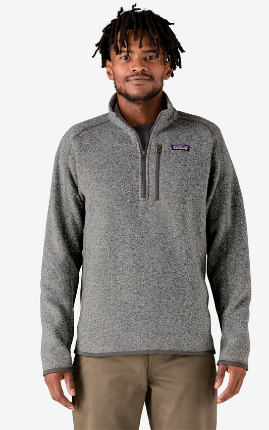 M's Better Sweater 1/4 Zip Stonewash
