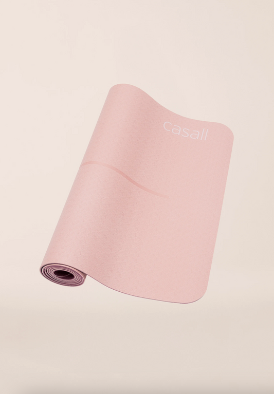 Yoga mat position 4mm - Light Pink/Pink