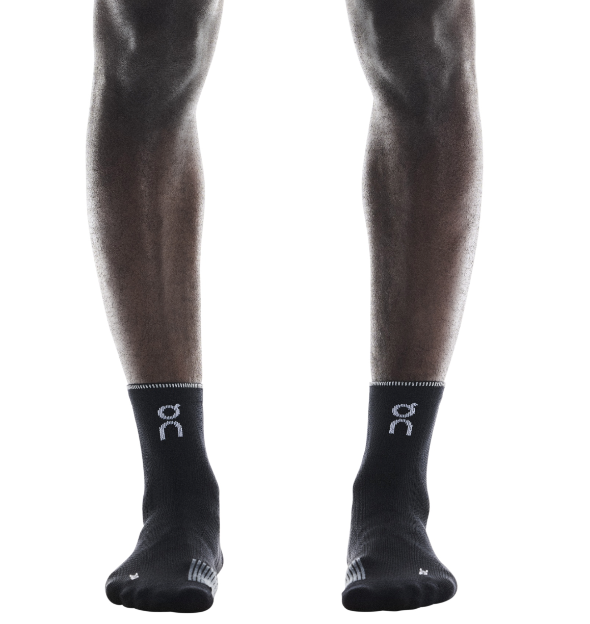 Performance Run Sock Mid Unisex Black | Eclipse