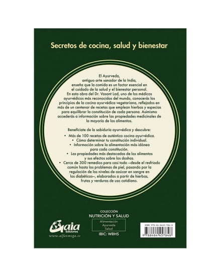 Cocina ayurveda para la autocuración
