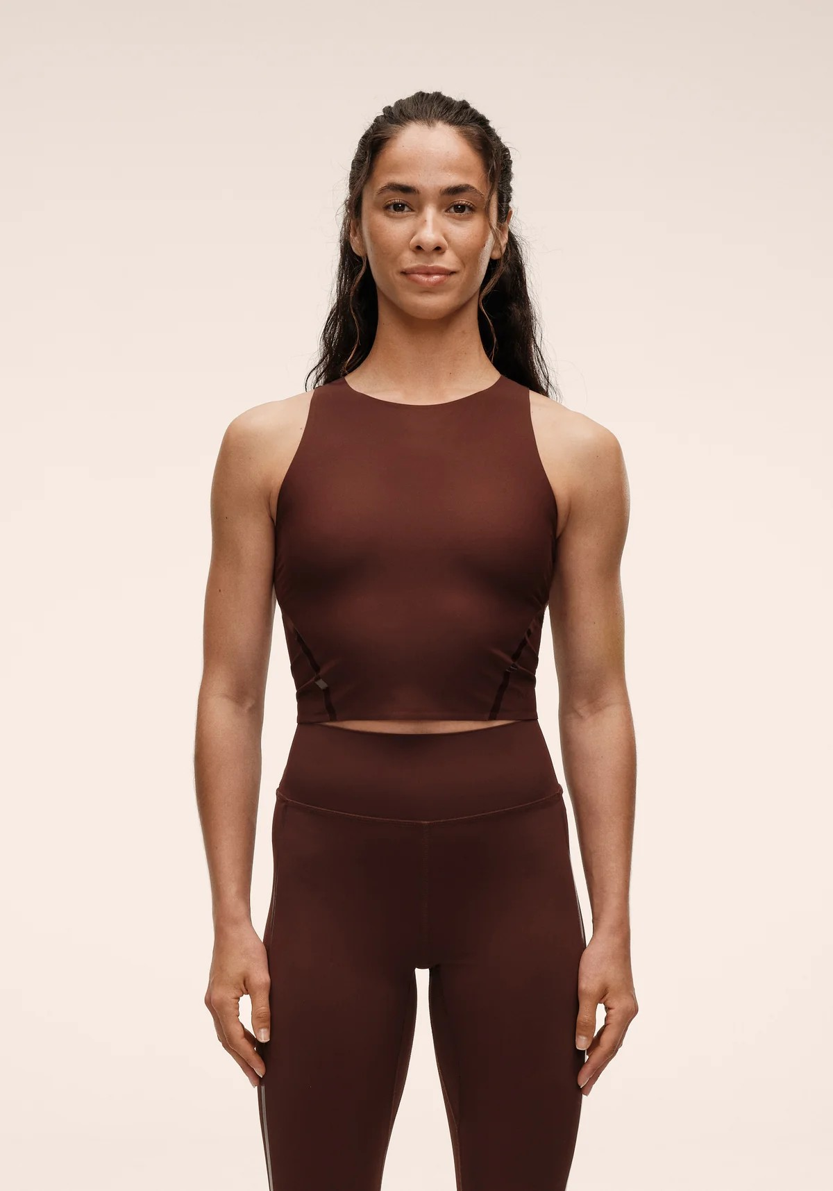 Sculpture Top Dark Brown