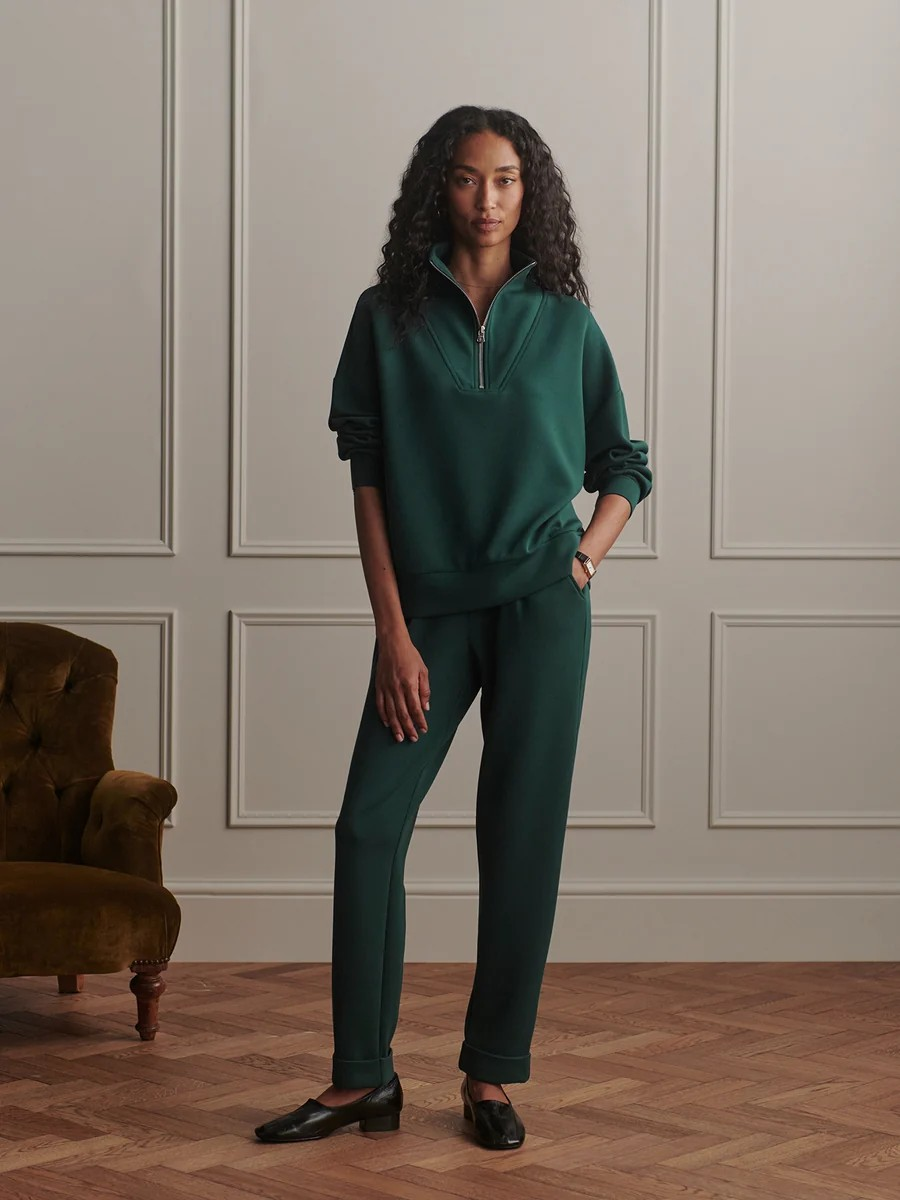 hawley half zip sweat ponderosa pine