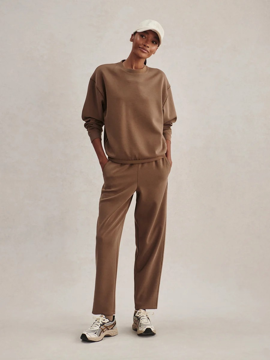 coralie crew neck sweat teak olive