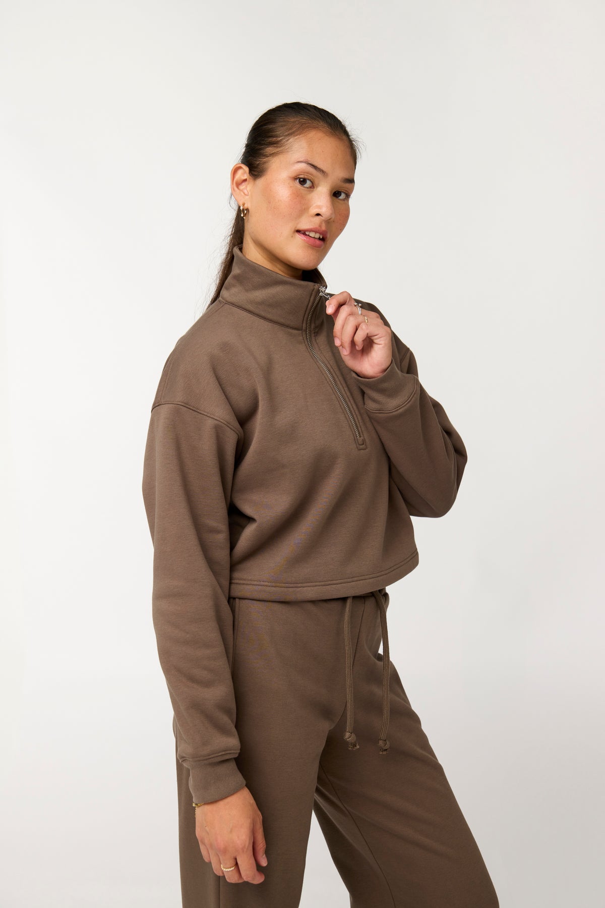 Vega Half Zip Sweatshirt Mink