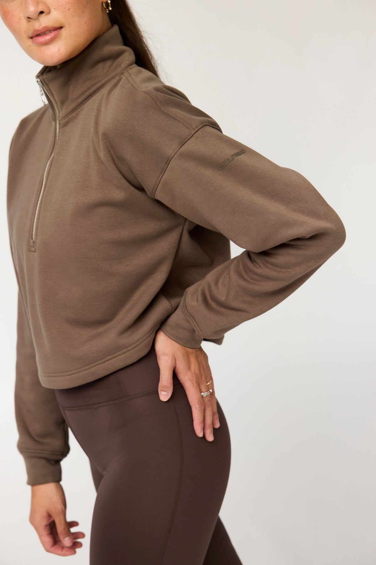 Vega Half Zip Sweatshirt Mink