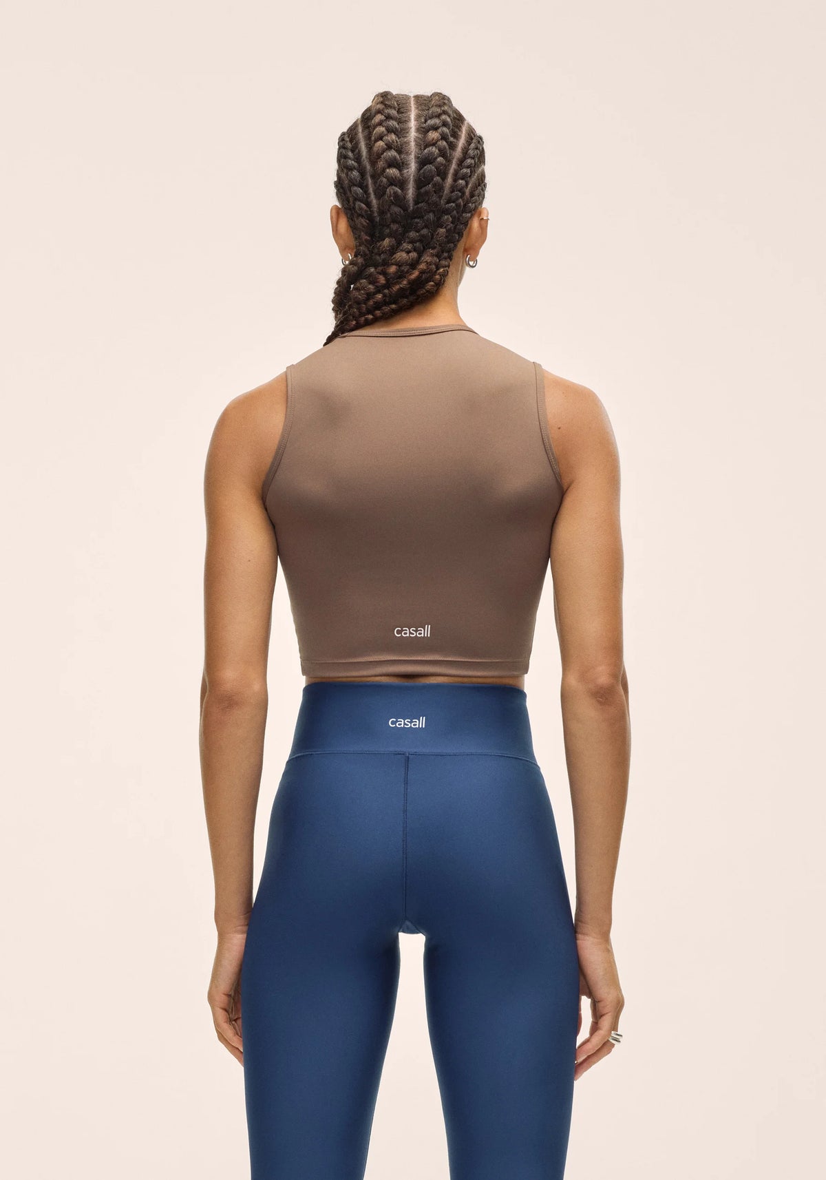Edge Crop Top Khaki