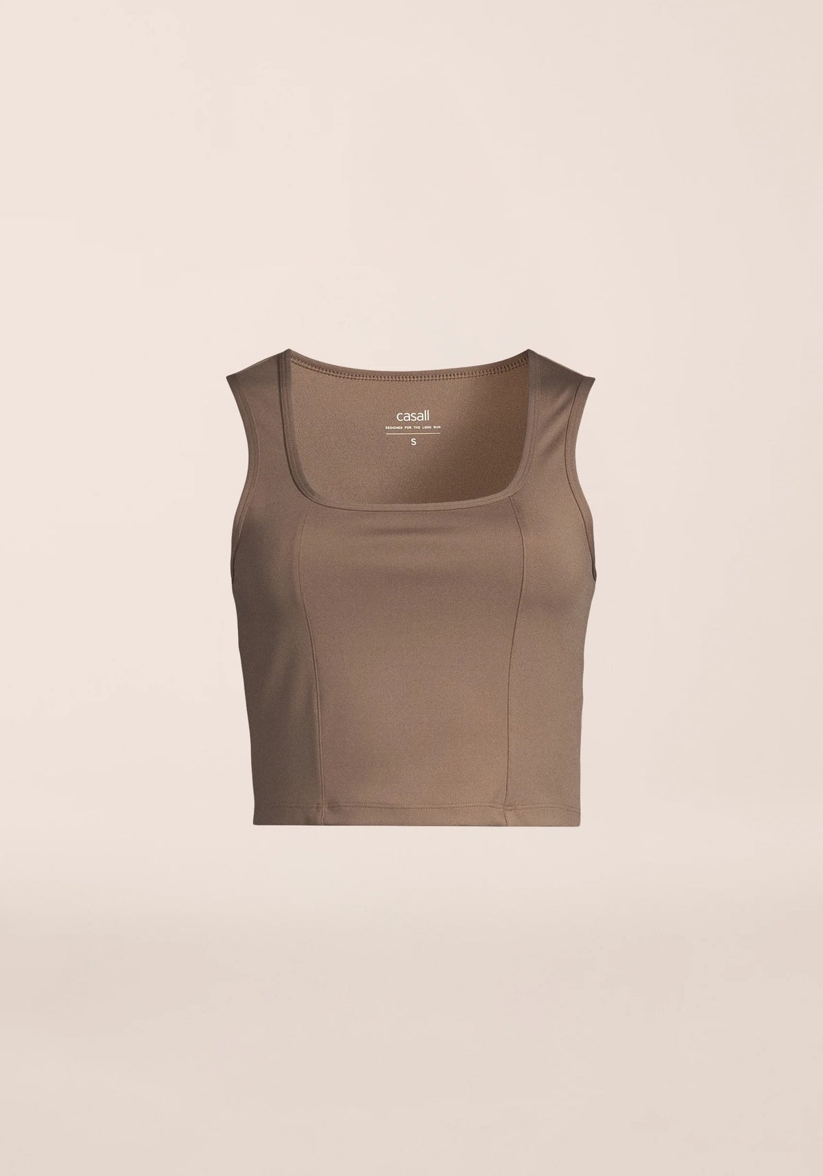 Edge Crop Top Khaki