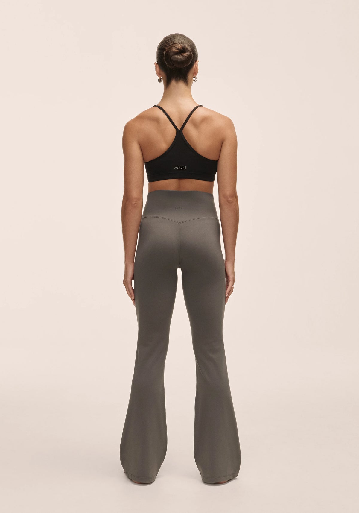 Soft Touch Flared Pants Dark Grey