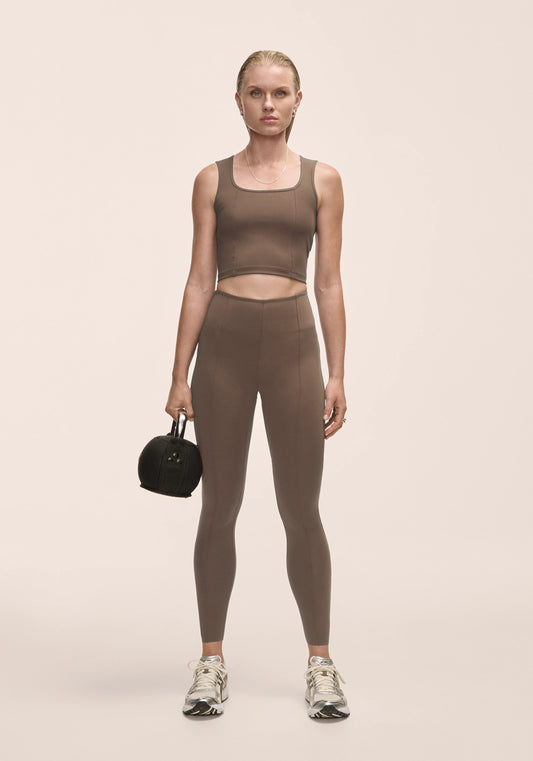 Edge High Waist Tights Khaki