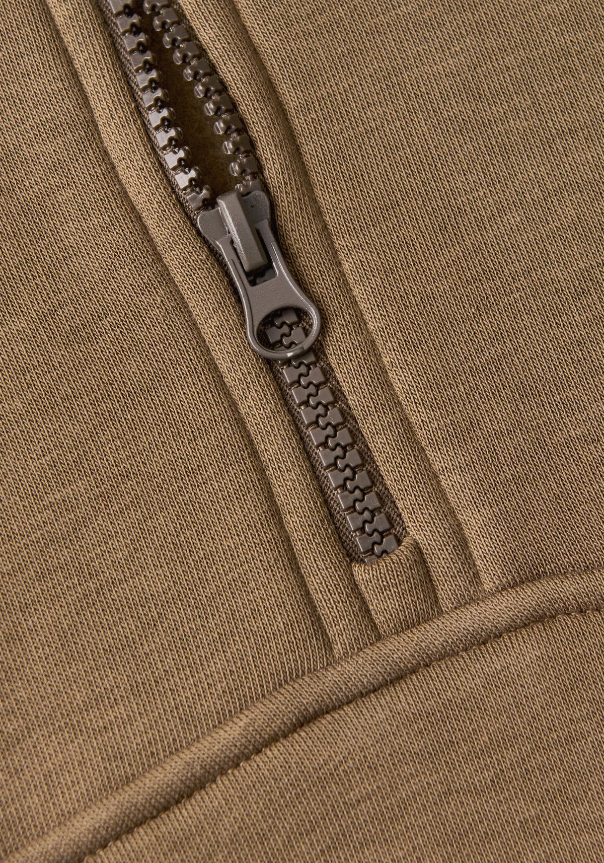 Easy Half Zip Sweater Khaki