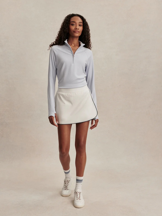 anaya mid rise skort 13.5 white