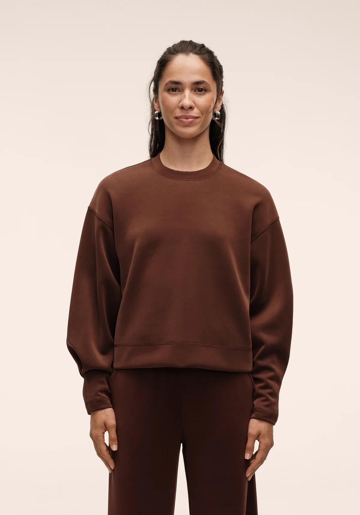Peachy Crew Neck Dark Brown